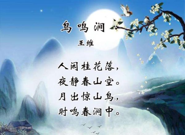 月出驚山鳥 時鳴春澗中(鳥鳴聲是怎樣的)