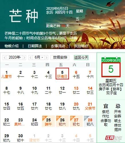 芒種是哪天(今年芒種是什么時候)