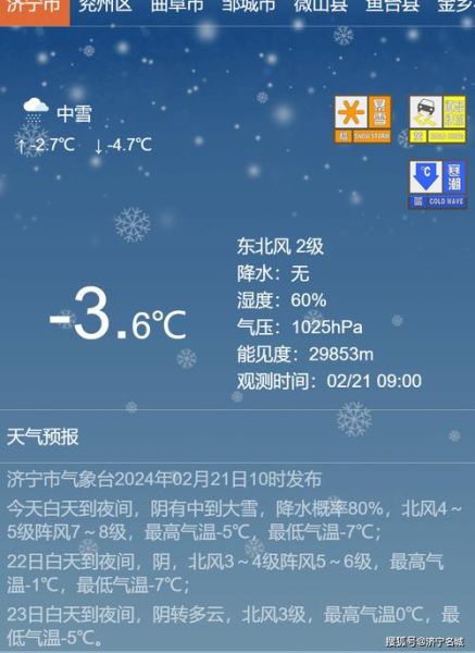 濟寧今天天氣預報(適合戶外活動嗎)